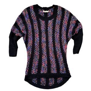 Grifflin Paris Chenille Chunky Knit Slouchy Dolman Bobble Details Sweater LARGE